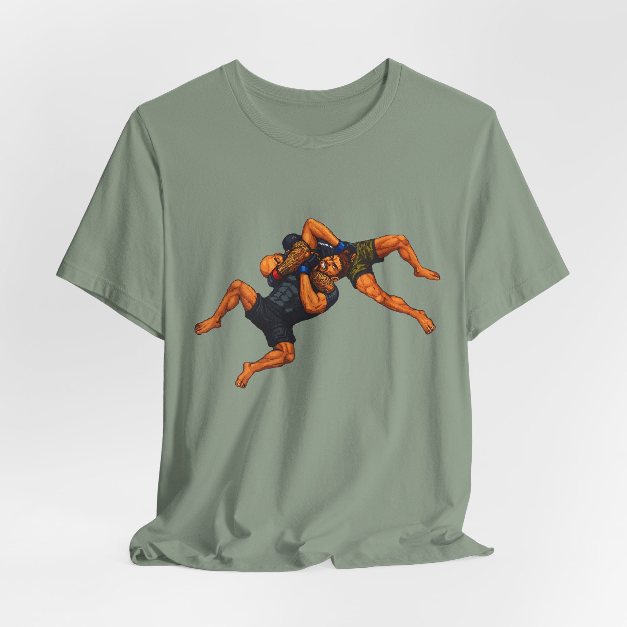 Wrestlers Grappling Illustration T-Shirt | Combat Sports Tee