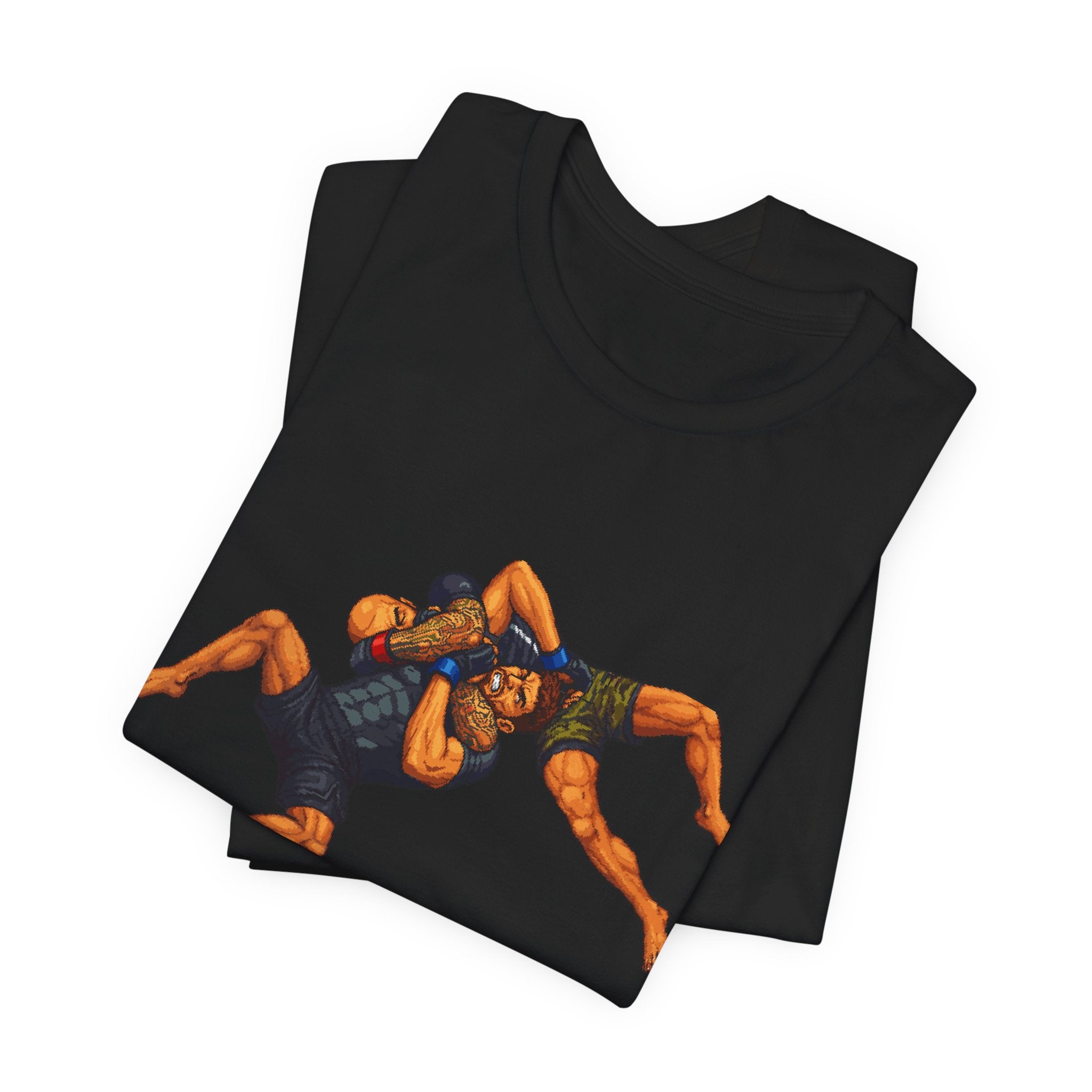 Wrestlers Grappling Illustration T-Shirt | Combat Sports Tee