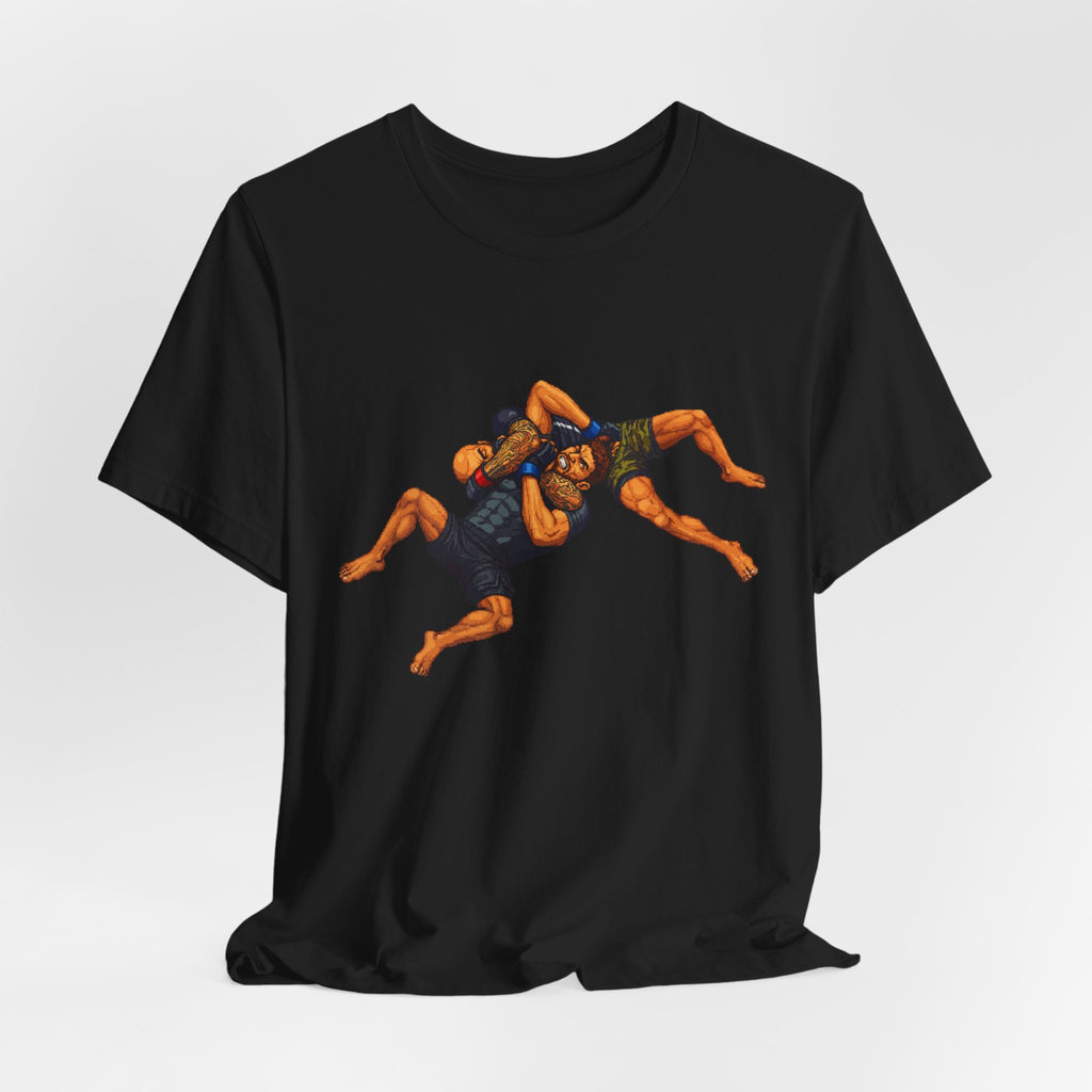 Wrestlers Grappling Illustration T-Shirt | Combat Sports Tee