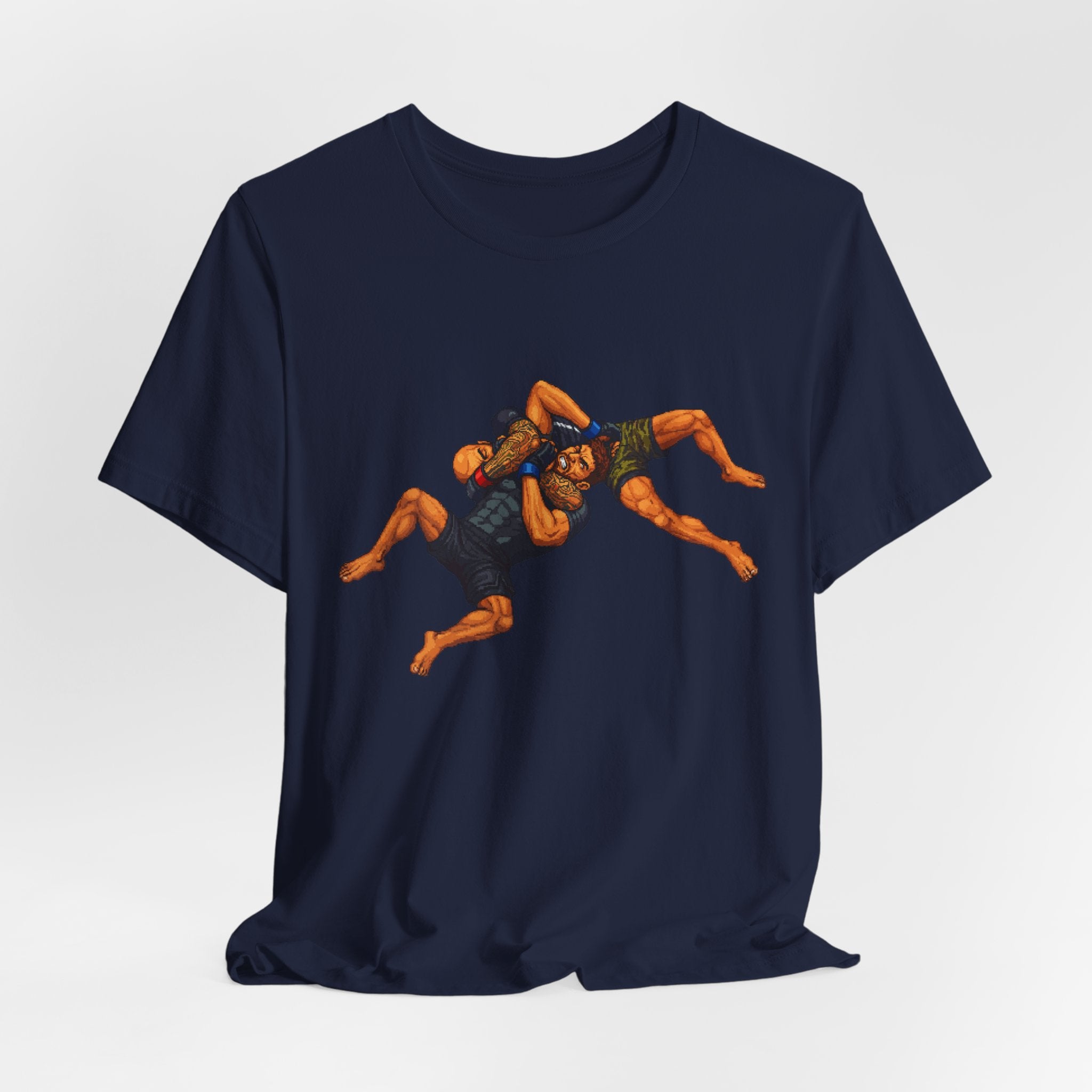 Wrestlers Grappling Illustration T-Shirt | Combat Sports Tee