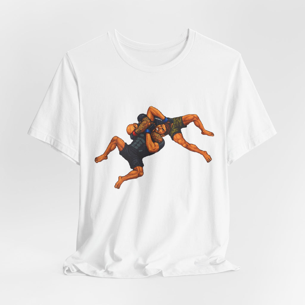Wrestlers Grappling Illustration T-Shirt | Combat Sports Tee