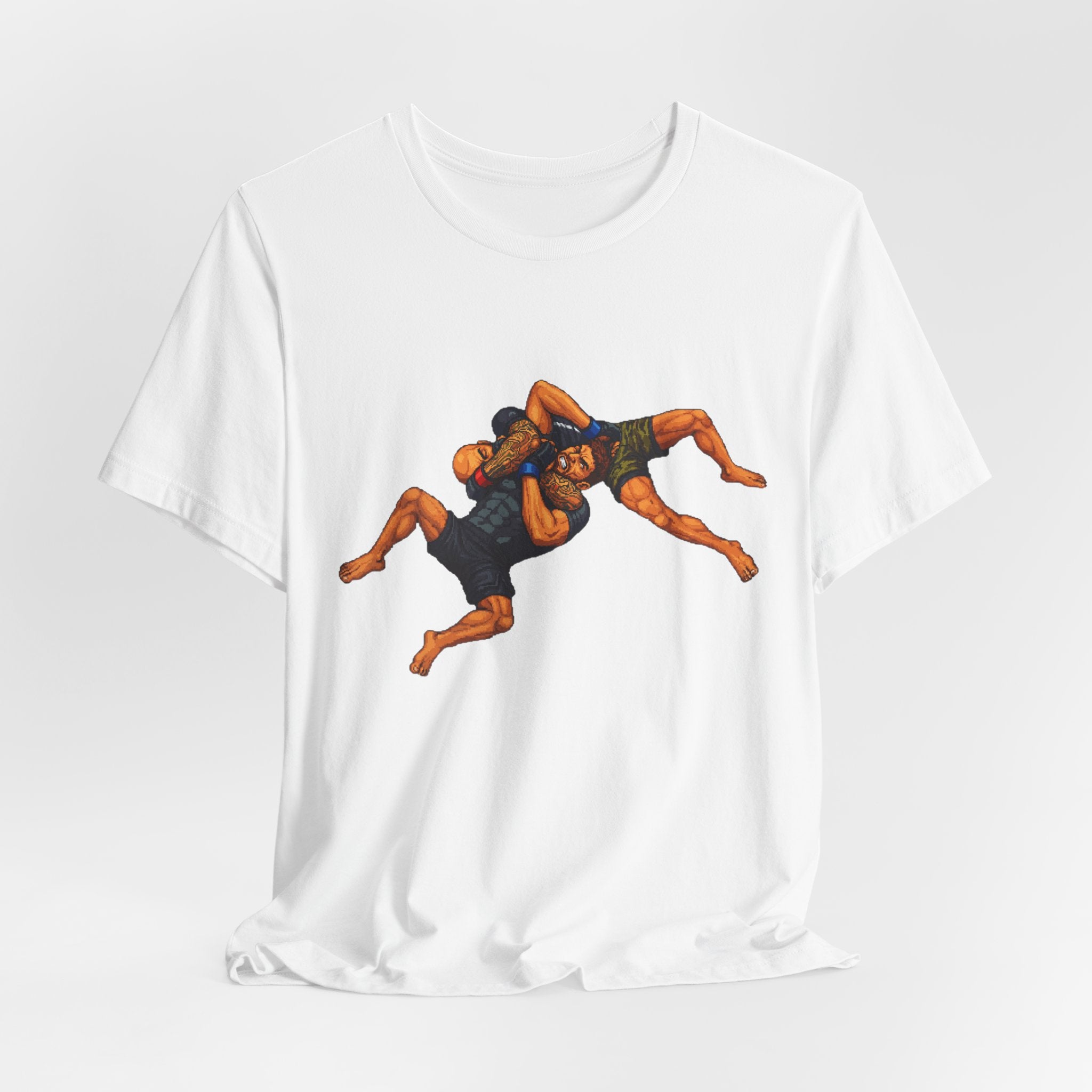 Wrestlers Grappling Illustration T-Shirt | Combat Sports Tee