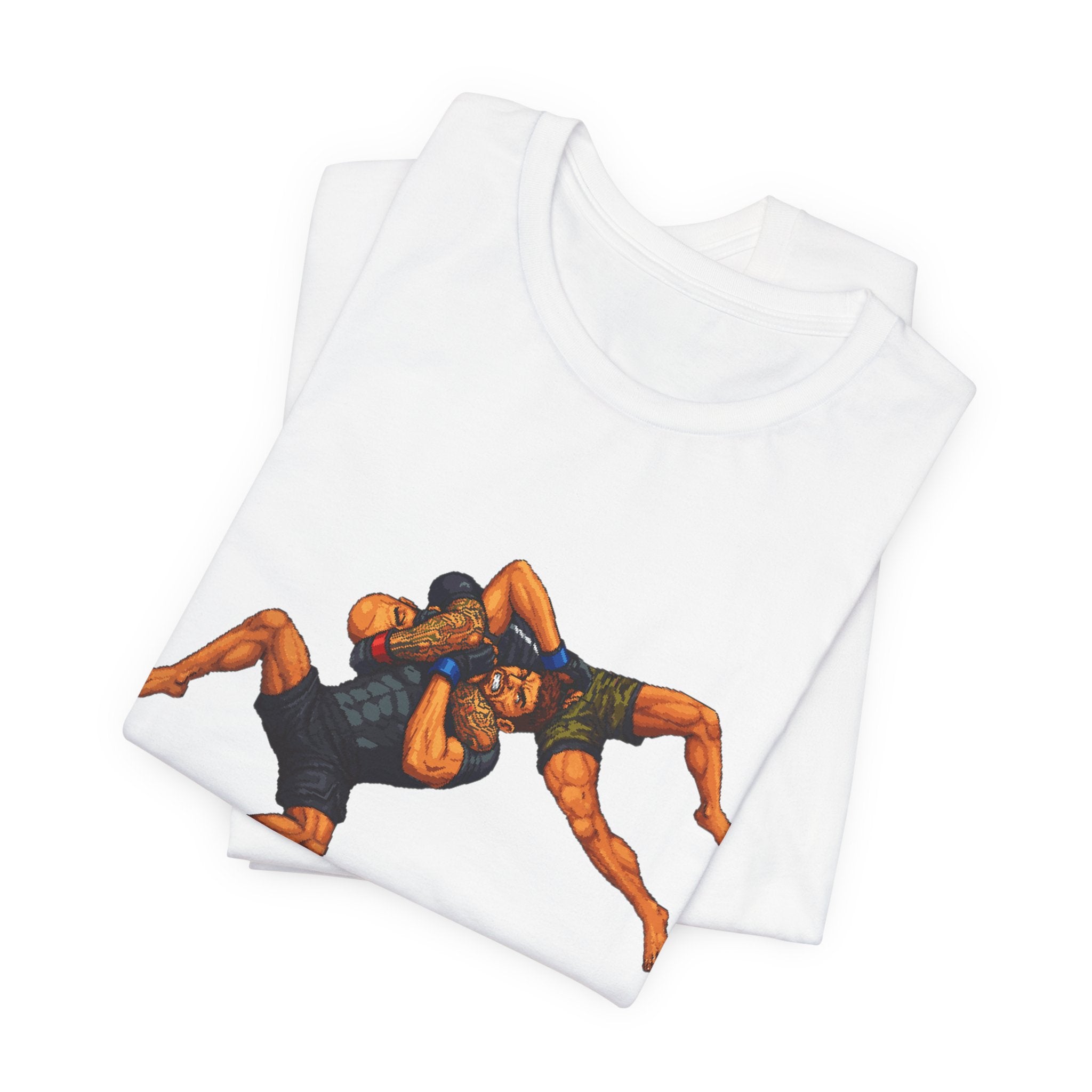 Wrestlers Grappling Illustration T-Shirt | Combat Sports Tee