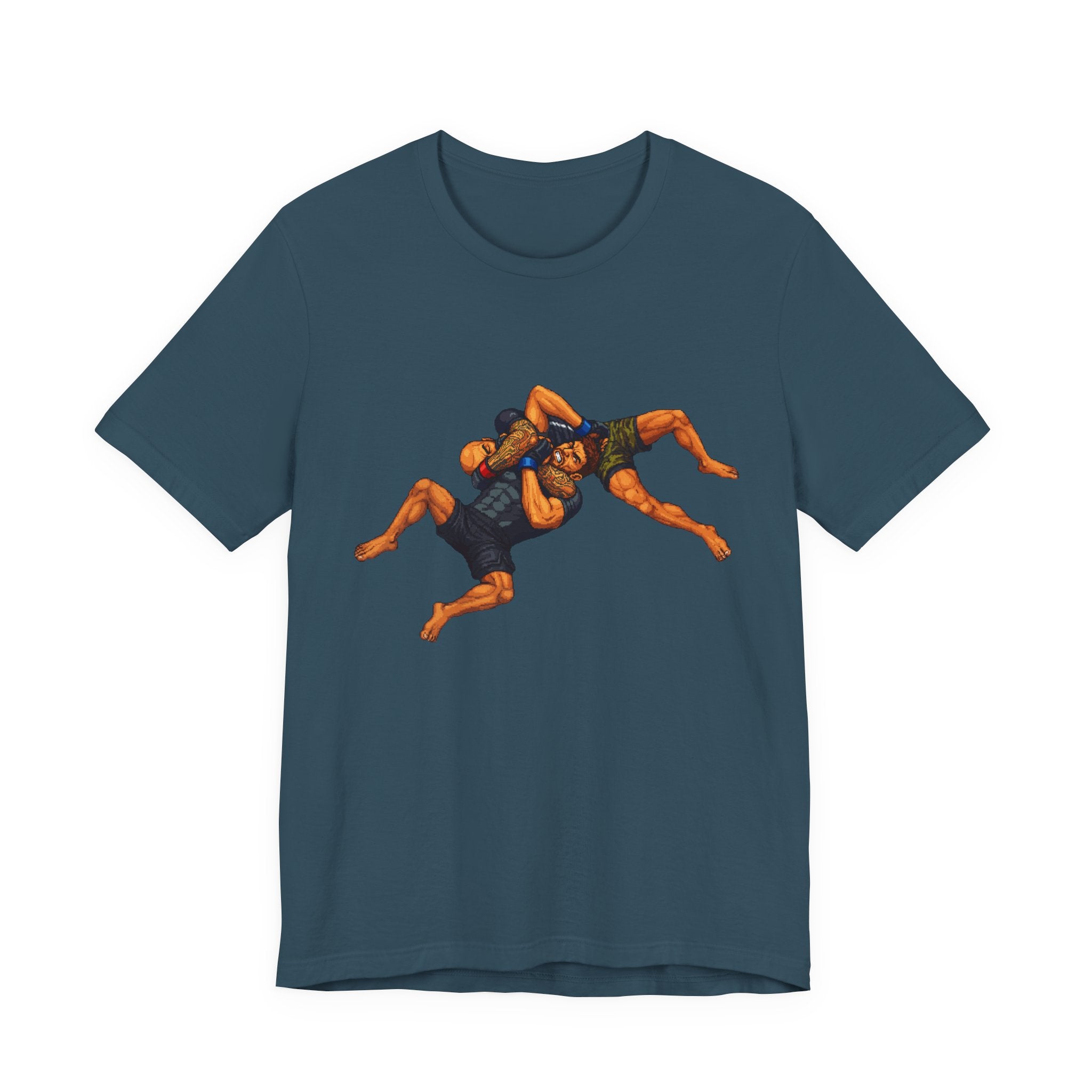 Wrestlers Grappling Illustration T-Shirt | Combat Sports Tee