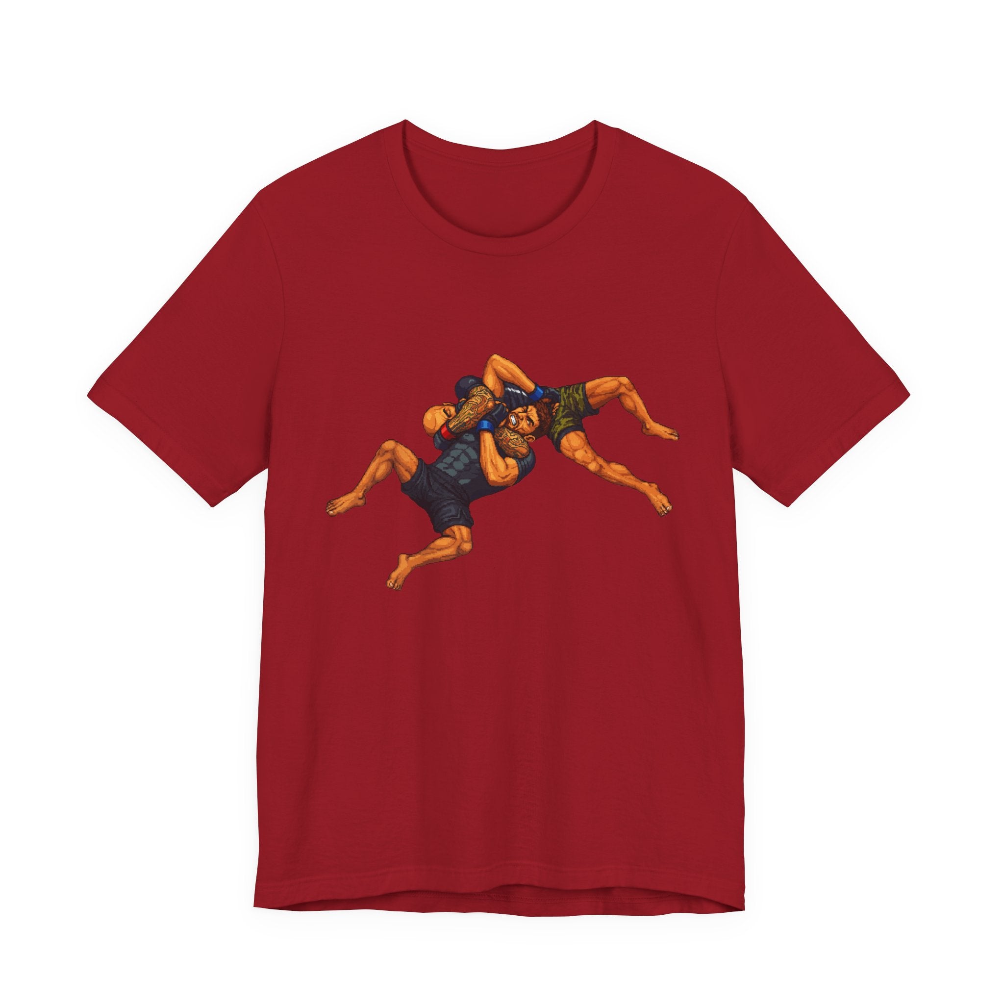 Wrestlers Grappling Illustration T-Shirt | Combat Sports Tee