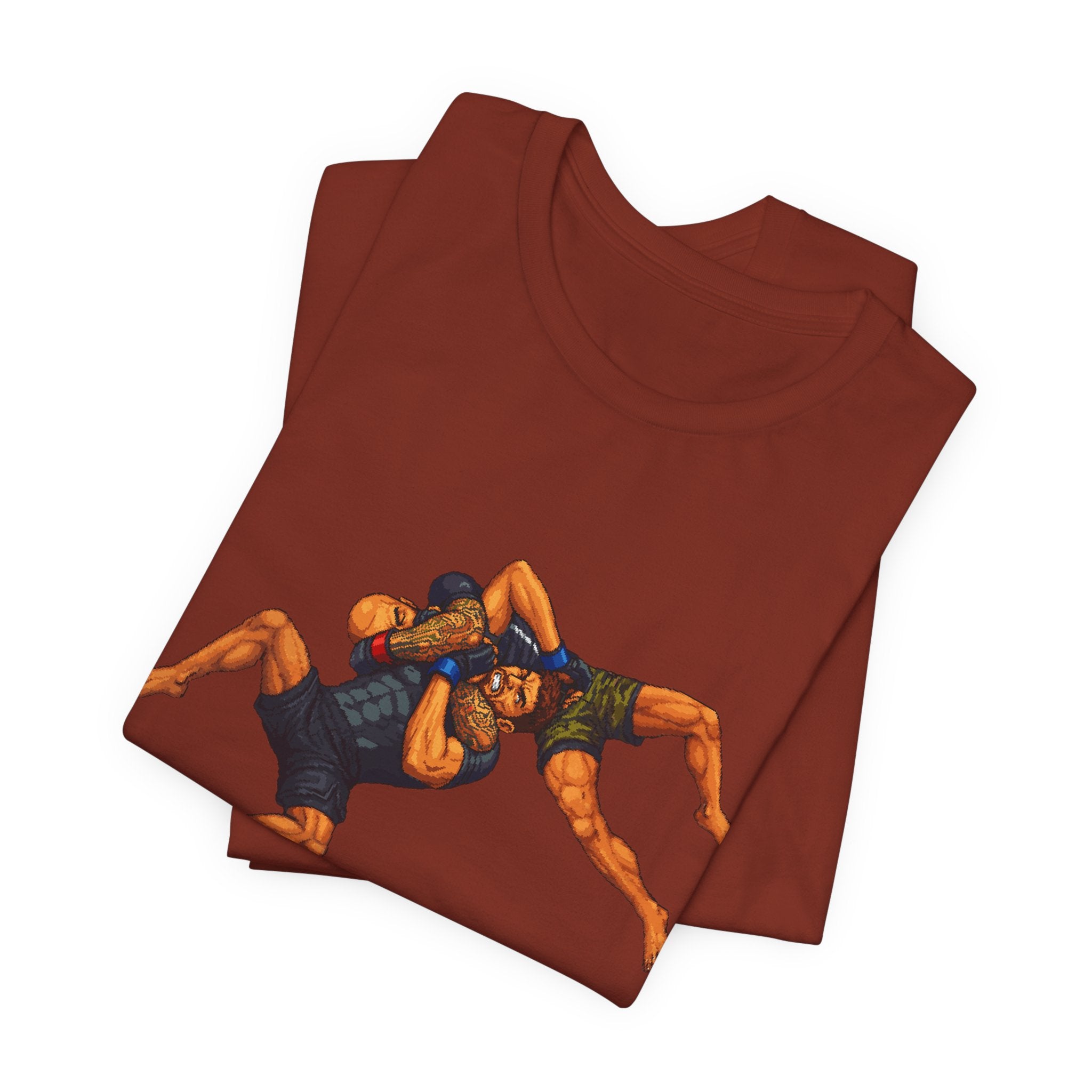 Wrestlers Grappling Illustration T-Shirt | Combat Sports Tee