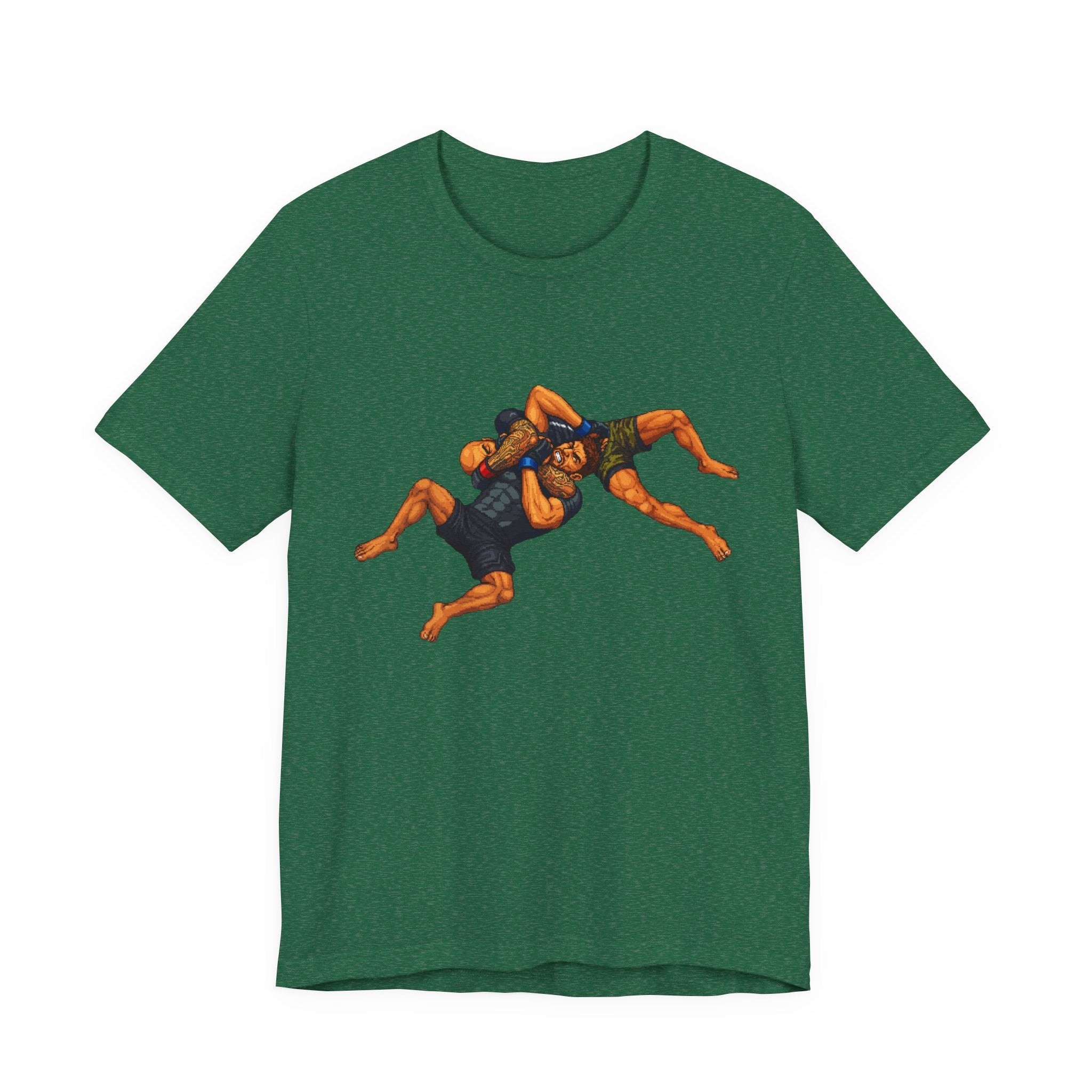 Wrestlers Grappling Illustration T-Shirt | Combat Sports Tee
