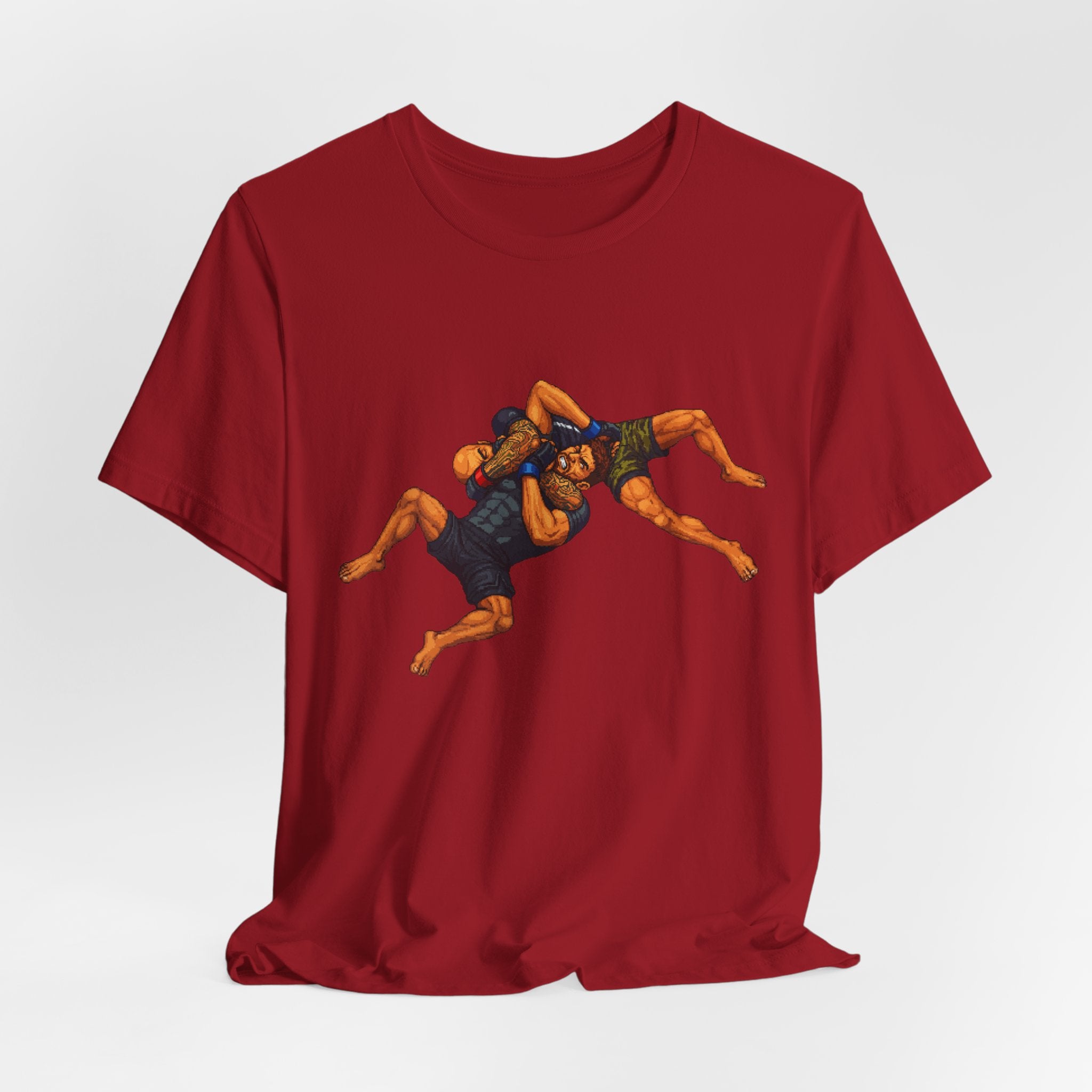 Wrestlers Grappling Illustration T-Shirt | Combat Sports Tee