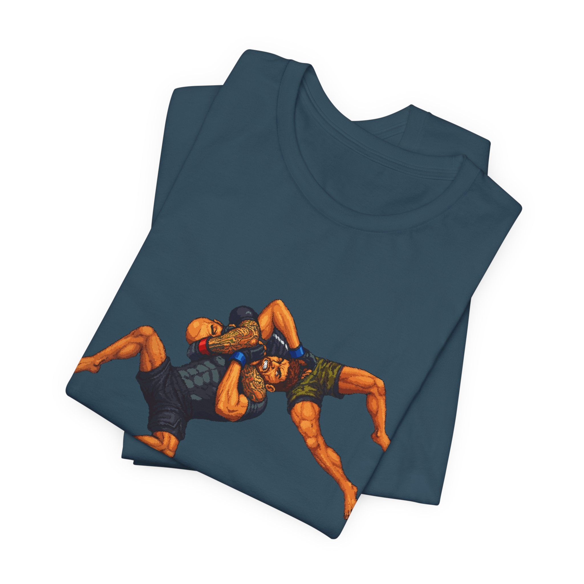 Wrestlers Grappling Illustration T-Shirt | Combat Sports Tee