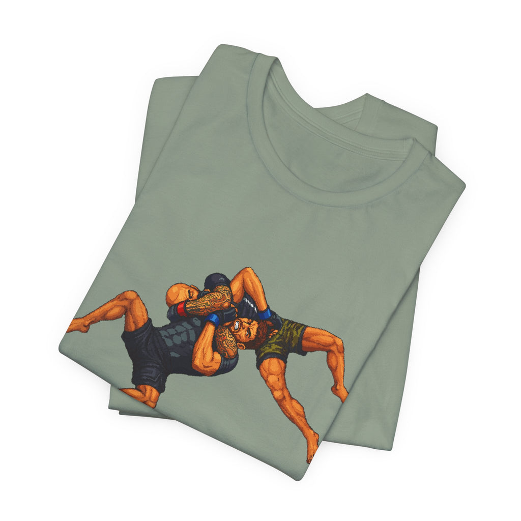 Wrestlers Grappling Illustration T-Shirt | Combat Sports Tee