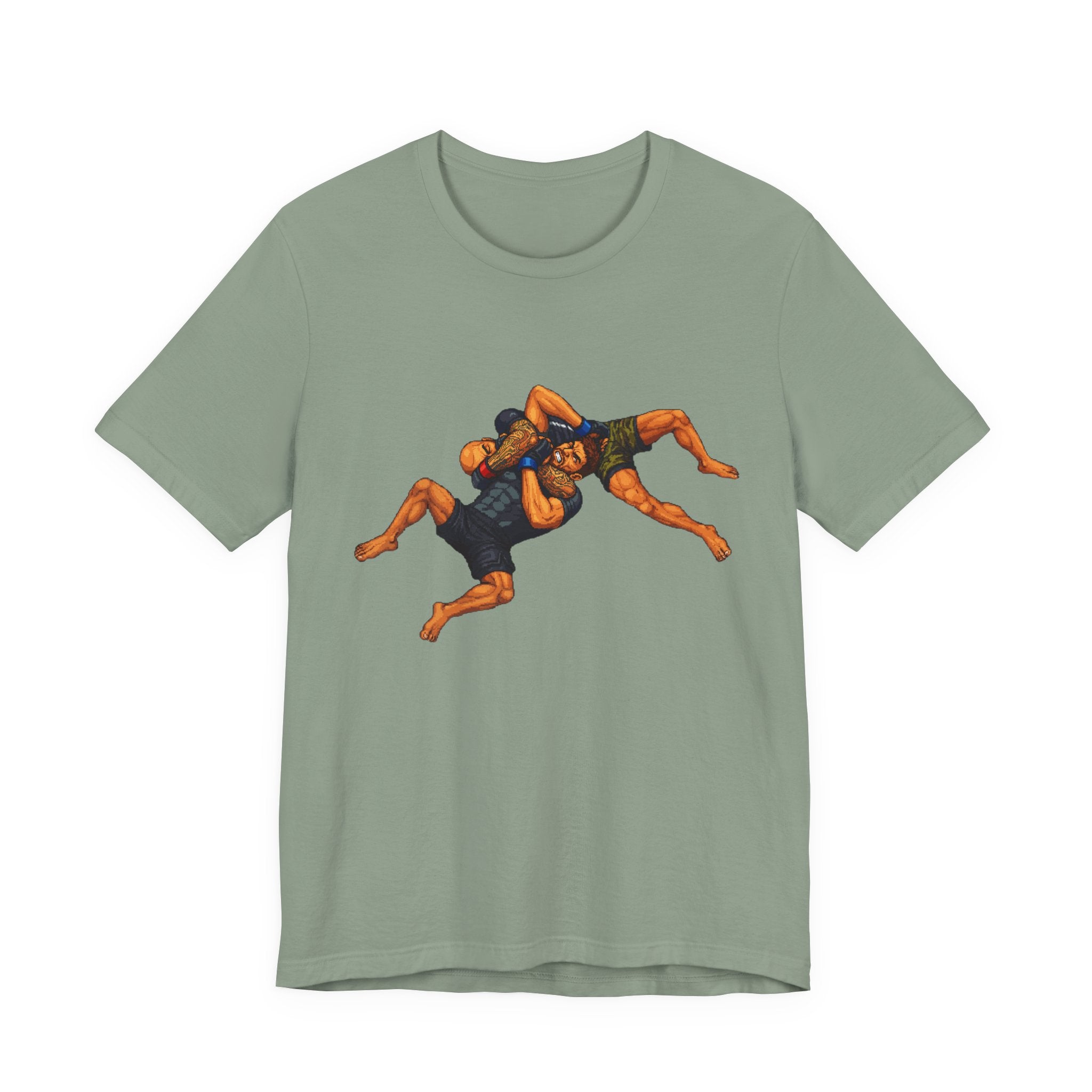Wrestlers Grappling Illustration T-Shirt | Combat Sports Tee