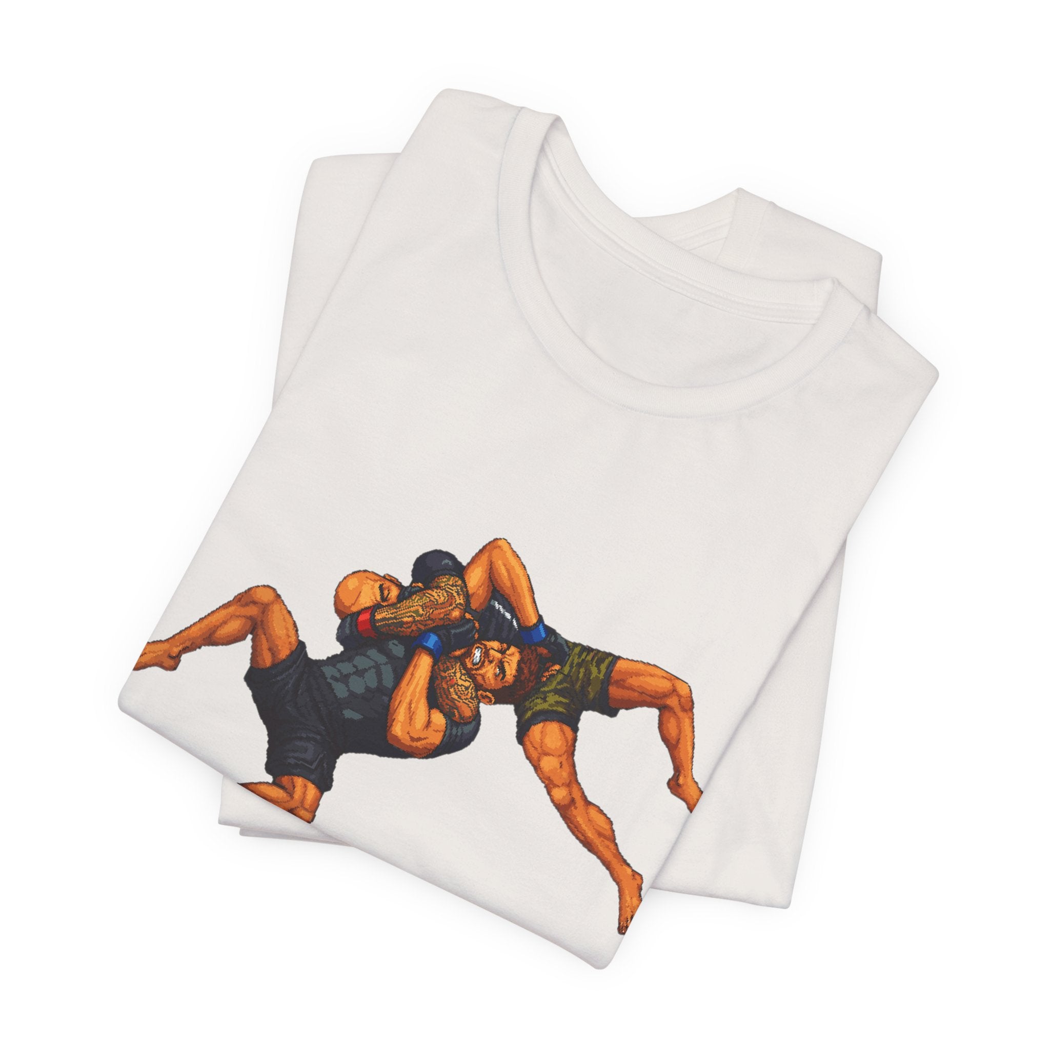 Wrestlers Grappling Illustration T-Shirt | Combat Sports Tee