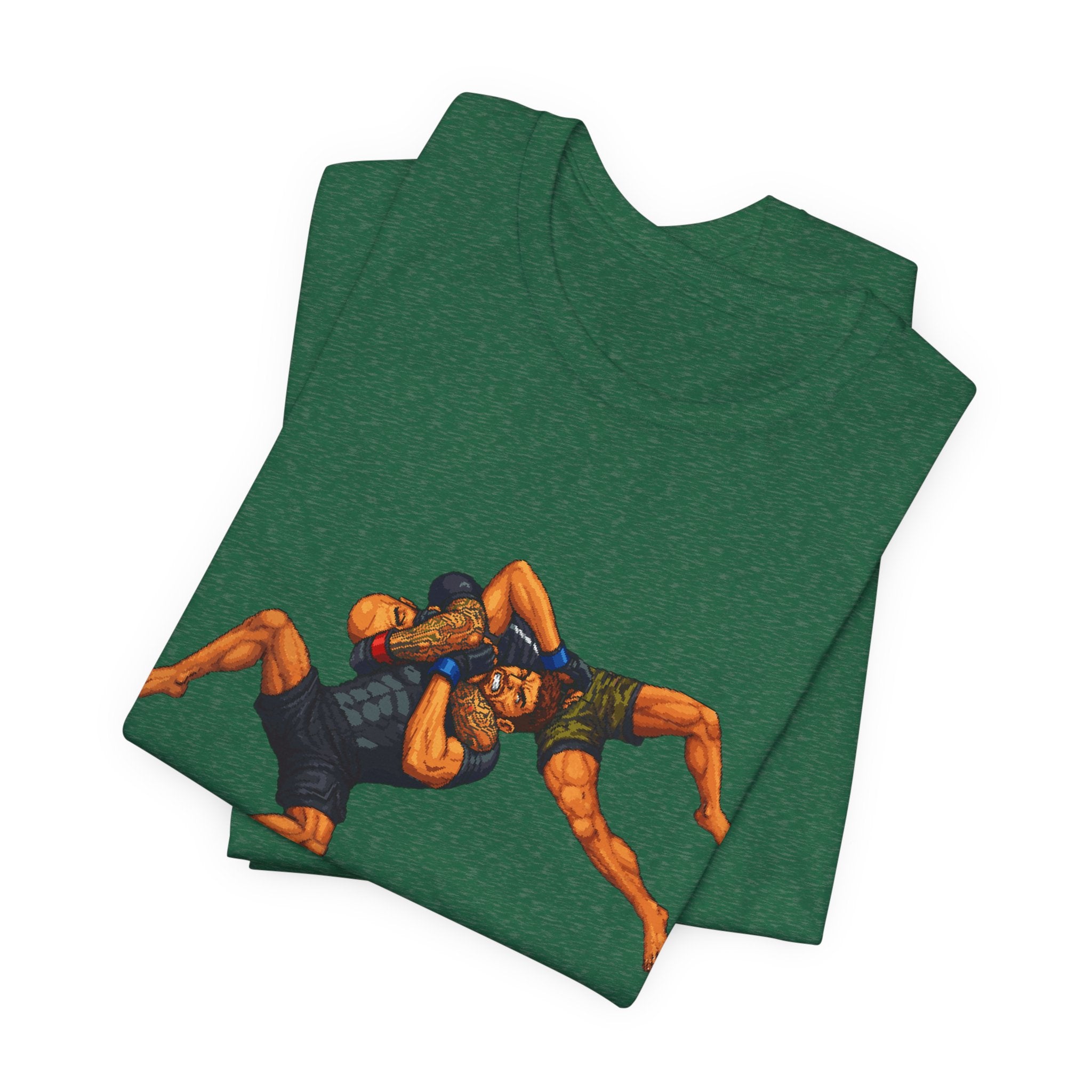 Wrestlers Grappling Illustration T-Shirt | Combat Sports Tee