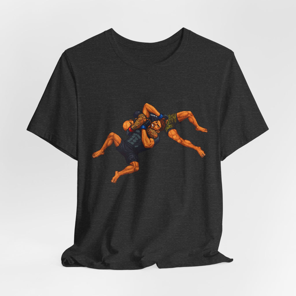 Wrestlers Grappling Illustration T-Shirt | Combat Sports Tee