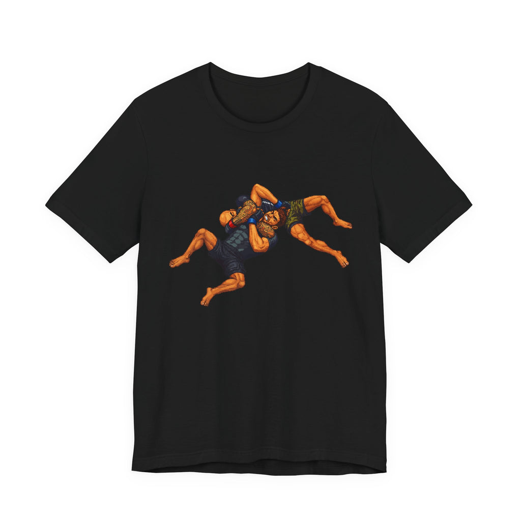 Wrestlers Grappling Illustration T-Shirt | Combat Sports Tee